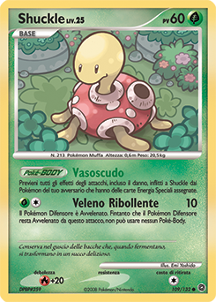 Shuckle 109/132 — Prodigi Segreti (Italian Pokémon TCG card)