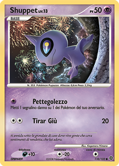 Shuppet 110/132 — Prodigi Segreti (Italian Pokémon TCG card)