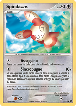 Spinda 111/132 — Prodigi Segreti (Italian Pokémon TCG card)