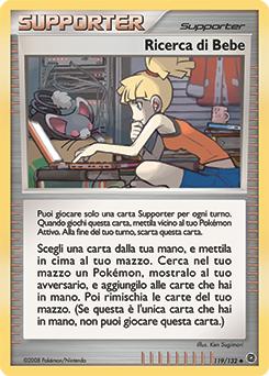Bebe's Search 119/132 — Prodigi Segreti (Italian Pokémon TCG card)