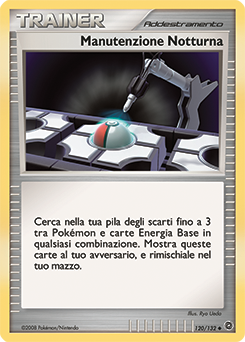 Night Maintenance 120/132 — Prodigi Segreti (Italian Pokémon TCG card)