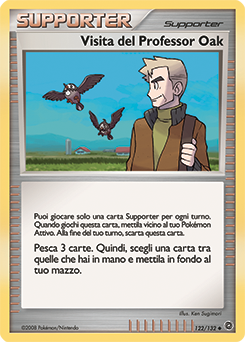 Professor Oak's Visit 122/132 — Prodigi Segreti (Italian Pokémon TCG card)
