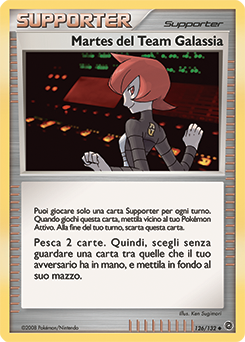 Team Galactic's Mars 126/132 — Prodigi Segreti (Italian Pokémon TCG card)