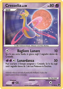 Cresselia 002/106 — Incontri Leggendari (Italian Pokémon TCG card)