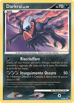 Darkrai 003/106 — Incontri Leggendari (Italian Pokémon TCG card)