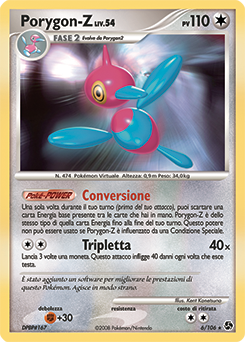 Porygon-Z 006/106 — Incontri Leggendari (Italian Pokémon TCG card)