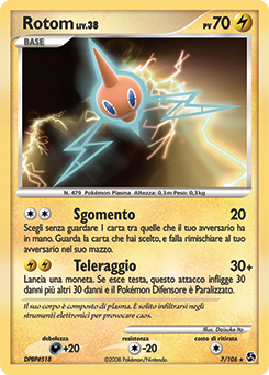 Rotom 007/106 — Incontri Leggendari (Italian Pokémon TCG card)