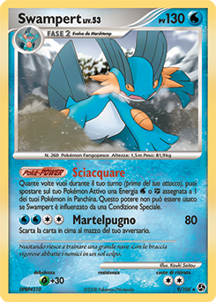 Swampert 009/106 — Incontri Leggendari (Italian Pokémon TCG card)