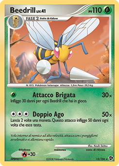 Beedrill 013/106 — Incontri Leggendari (Italian Pokémon TCG card)