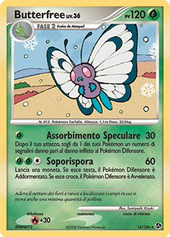 Butterfree 014/106 — Incontri Leggendari (Italian Pokémon TCG card)
