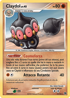 Claydol 015/106 — Incontri Leggendari (Italian Pokémon TCG card)