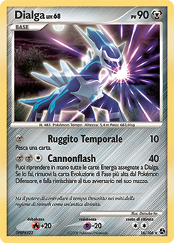 Dialga 016/106 — Incontri Leggendari (Italian Pokémon TCG card)