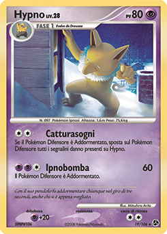 Hypno 019/106 — Incontri Leggendari (Italian Pokémon TCG card)