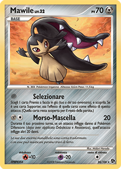 Mawile 024/106 — Incontri Leggendari (Italian Pokémon TCG card)