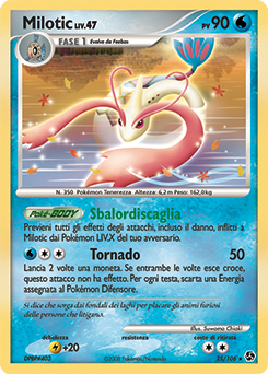 Milotic 025/106 — Incontri Leggendari (Italian Pokémon TCG card)