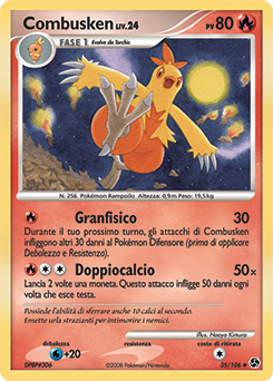 Combusken 035/106 — Incontri Leggendari (Italian Pokémon TCG card)