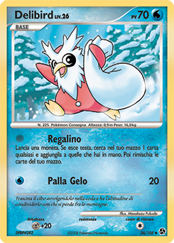 Delibird 036/106 — Incontri Leggendari (Italian Pokémon TCG card)