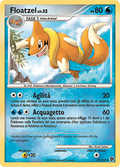 Floatzel 037/106 — Incontri Leggendari (Italian Pokémon TCG card)