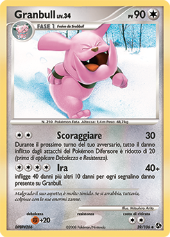 Granbull 039/106 — Incontri Leggendari (Italian Pokémon TCG card)