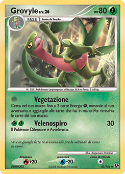 Grovyle 040/106 — Incontri Leggendari (Italian Pokémon TCG card)