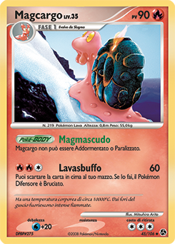 Magcargo 045/106 — Incontri Leggendari (Italian Pokémon TCG card)