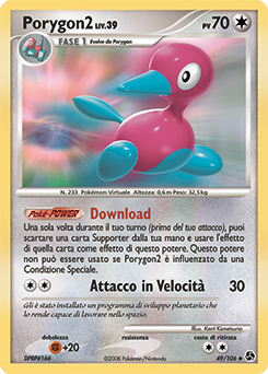 Porygon2 049/106 — Incontri Leggendari (Italian Pokémon TCG card)