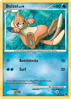 Buizel 061/106 — Incontri Leggendari (Italian Pokémon TCG card)