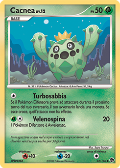 Cacnea 062/106 — Incontri Leggendari (Italian Pokémon TCG card)