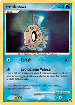 Feebas 067/106 — Incontri Leggendari (Italian Pokémon TCG card)