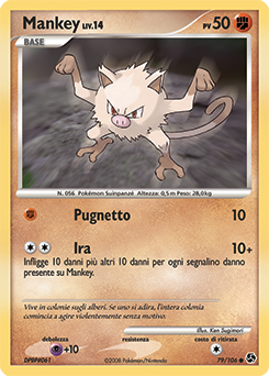 Mankey 079/106 — Incontri Leggendari (Italian Pokémon TCG card)