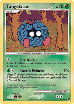 Tangela 087/106 — Incontri Leggendari (Italian Pokémon TCG card)
