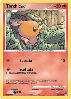 Torchic 089/106 — Incontri Leggendari (Italian Pokémon TCG card)