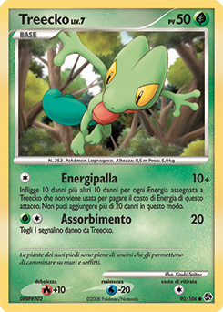 Treecko 090/106 — Incontri Leggendari (Italian Pokémon TCG card)