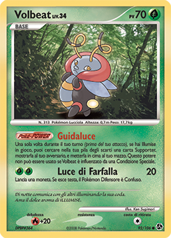 Volbeat 092/106 — Incontri Leggendari (Italian Pokémon TCG card)