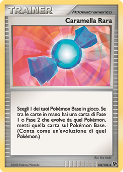Rare Candy 102/106 — Incontri Leggendari (Italian Pokémon TCG card)