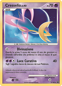 Cresselia 002/100 — Alba Suprema (Italian Pokémon TCG card)