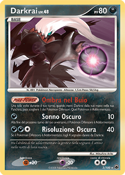 Darkrai 003/100 — Alba Suprema (Italian Pokémon TCG card)
