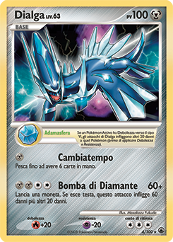 Dialga 004/100 — Alba Suprema (Italian Pokémon TCG card)