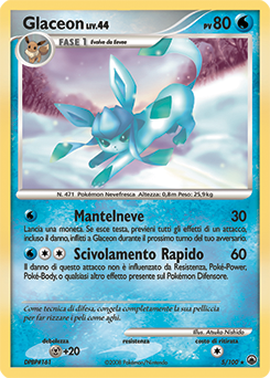 Glaceon 005/100 — Alba Suprema (Italian Pokémon TCG card)