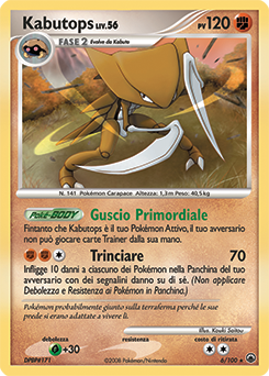 Kabutops 006/100 — Alba Suprema (Italian Pokémon TCG card)
