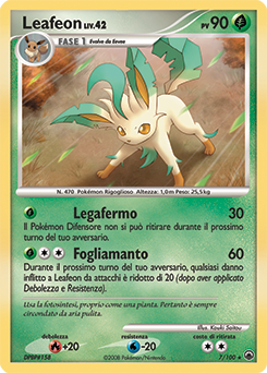 Leafeon 007/100 — Alba Suprema (Italian Pokémon TCG card)
