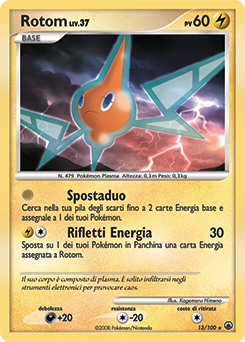 Rotom 013/100 — Alba Suprema (Italian Pokémon TCG card)