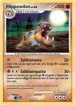Hippowdon 021/100 — Alba Suprema (Italian Pokémon TCG card)