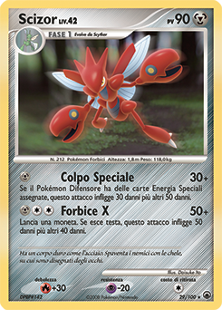 Scizor 029/100 — Alba Suprema (Italian Pokémon TCG card)