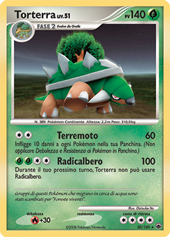 Torterra 030/100 — Alba Suprema (Italian Pokémon TCG card)
