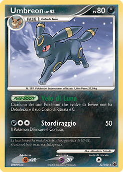 Umbreon 032/100 — Alba Suprema (Italian Pokémon TCG card)