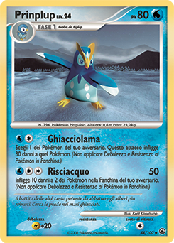Prinplup 044/100 — Alba Suprema (Italian Pokémon TCG card)