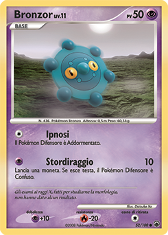 Bronzor 052/100 — Alba Suprema (Italian Pokémon TCG card)