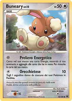 Buneary 053/100 — Alba Suprema (Italian Pokémon TCG card)