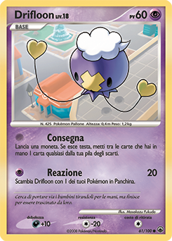 Drifloon 061/100 — Alba Suprema (Italian Pokémon TCG card)